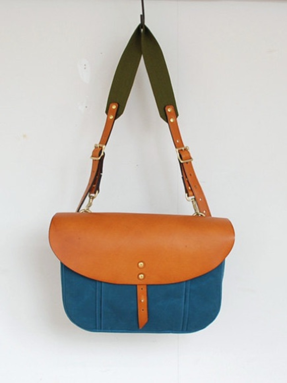 Southern Field Industries Rare Handmade Japan Canvas Leather Messenger Bag